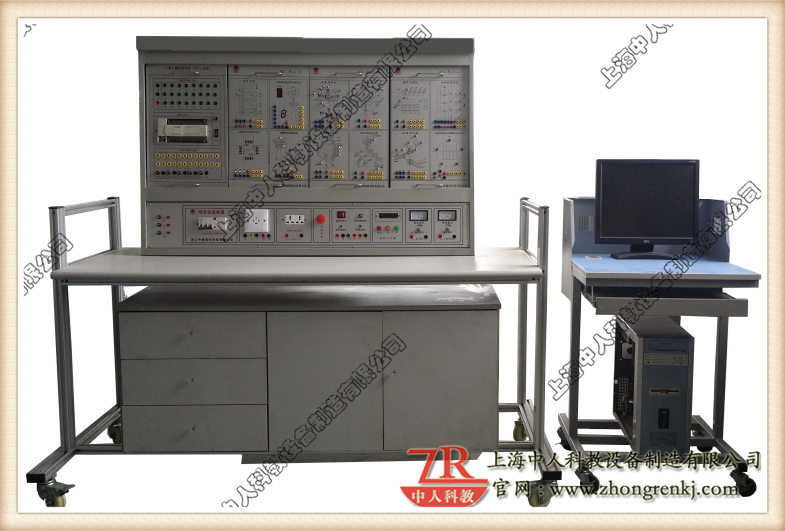 可编程控制器、触摸屏、变频器、综合实训装置