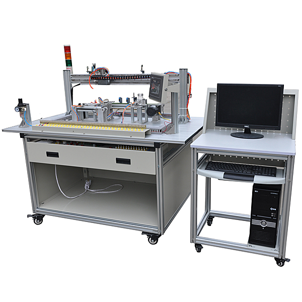 光机电一体化考核实训装置(图1) 光机电一体化考核实验装置,透明液压实验装置